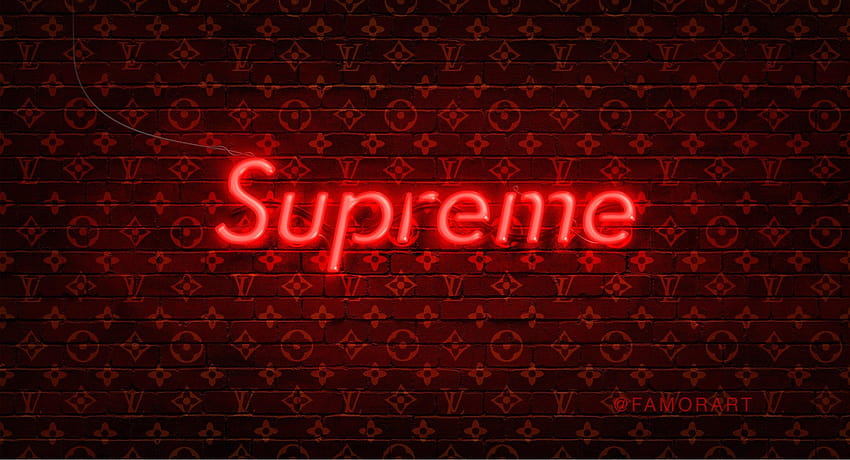 Supreme X Louis Vuitton Computer, supreme bags HD wallpaper