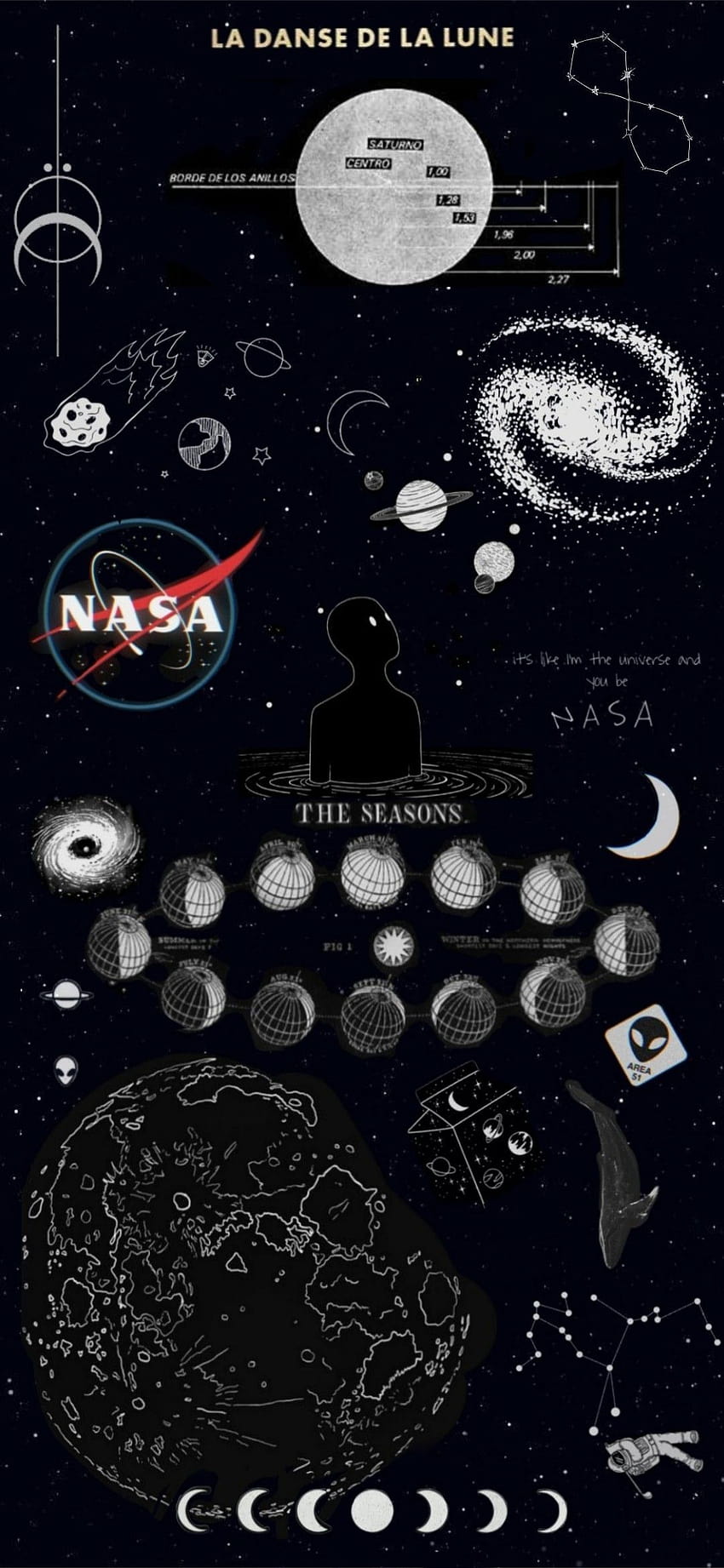 月のダンス、NASAの美学 HD電話の壁紙