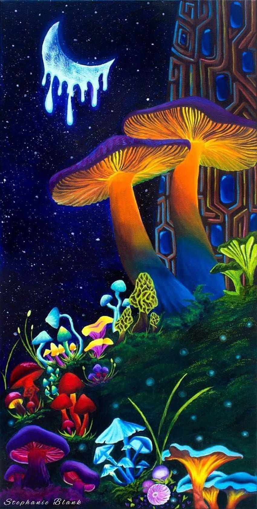 40 Psychedelic Shroom Room ideas in 2020, magic mushrooms HD phone wallpaper