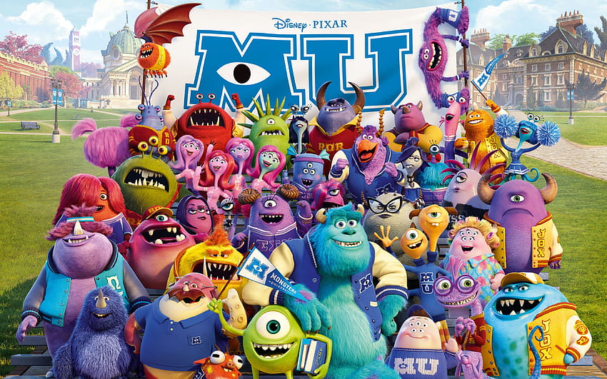 Ultra Monsters university , Backgrounds, mike james HD wallpaper