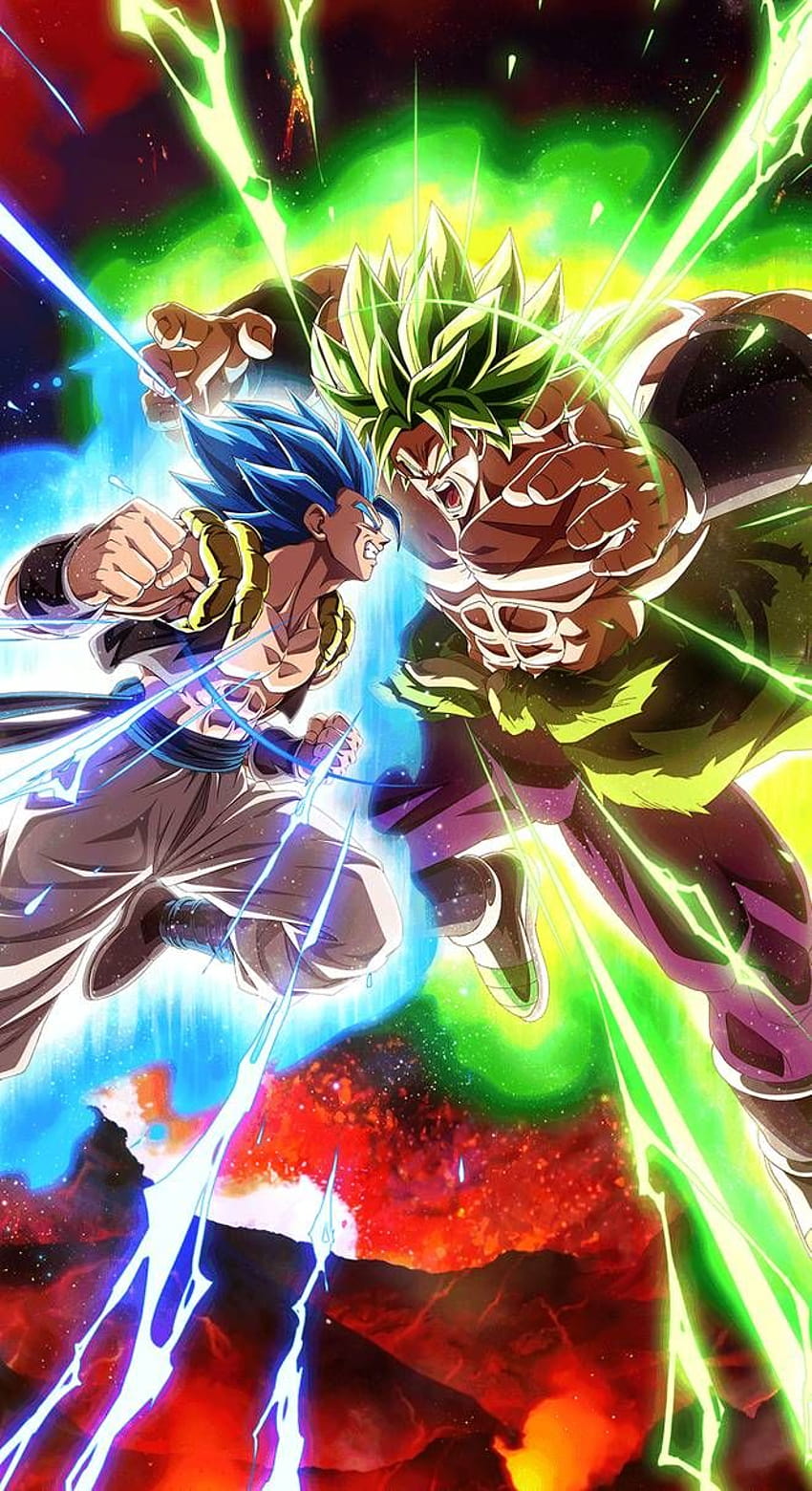 Gogeta Super Saiyan Blue VS Broly by InnsaneStudios on DeviantArt