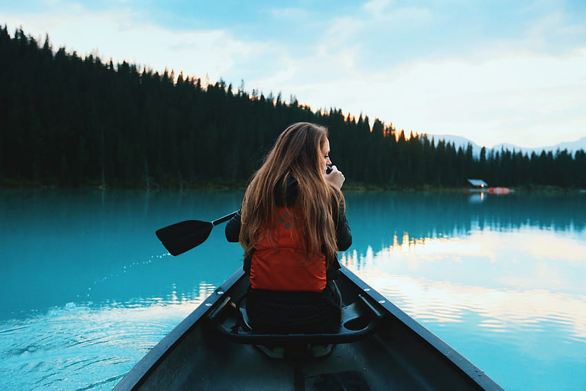 Women, Boat, Rowing, River, Forest, Portrait, girl and boat HD ...