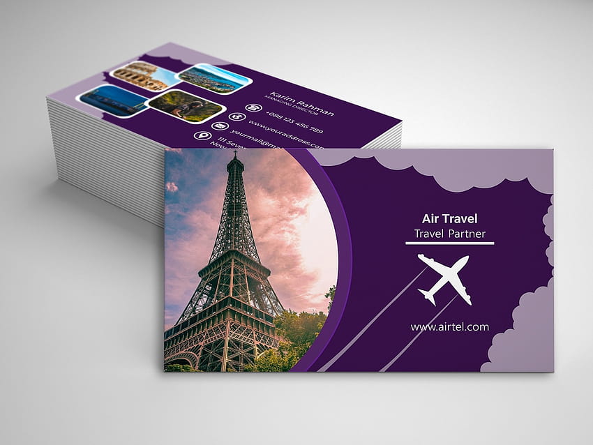 Travel Business Card by jayedi hoque on Dribbble, travel visiting card HD wallpaper
