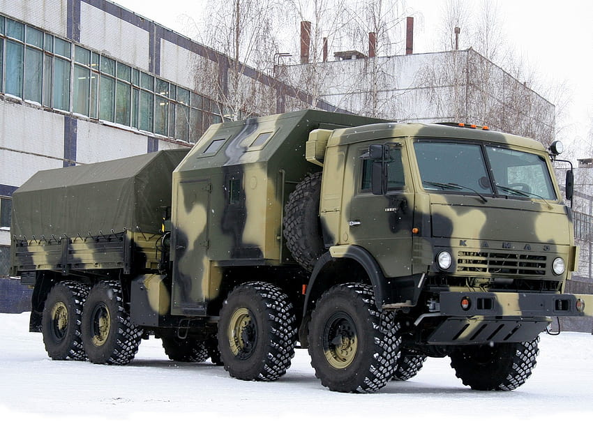 : Truck, Kamaz, land vehicle, commercial vehicle, self propelled artillery, armored car, military vehicle, light commercial vehicle 1600x1200, military truck HD wallpaper