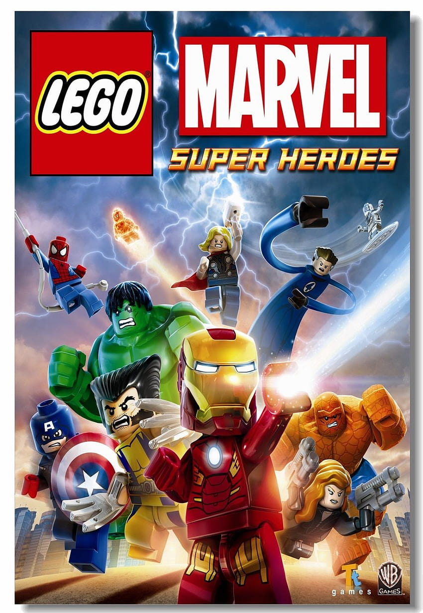Stampe murali su tela personalizzate Decorazioni per la casa Marvel Super Heroes Poster, lego marvel phone Sfondo del telefono HD