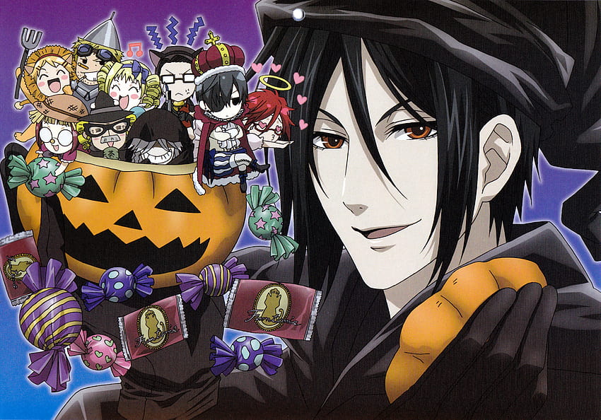 Black Butler Halloween, halloween fanarts HD wallpaper
