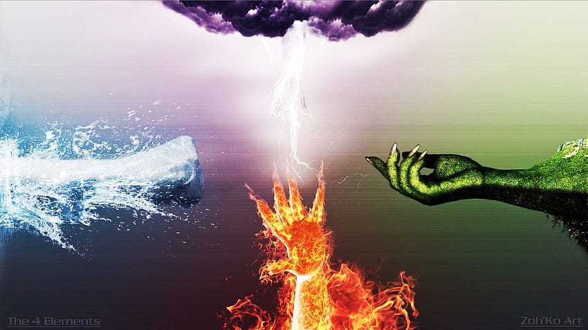 The Four Elements, cool 4 elements HD wallpaper