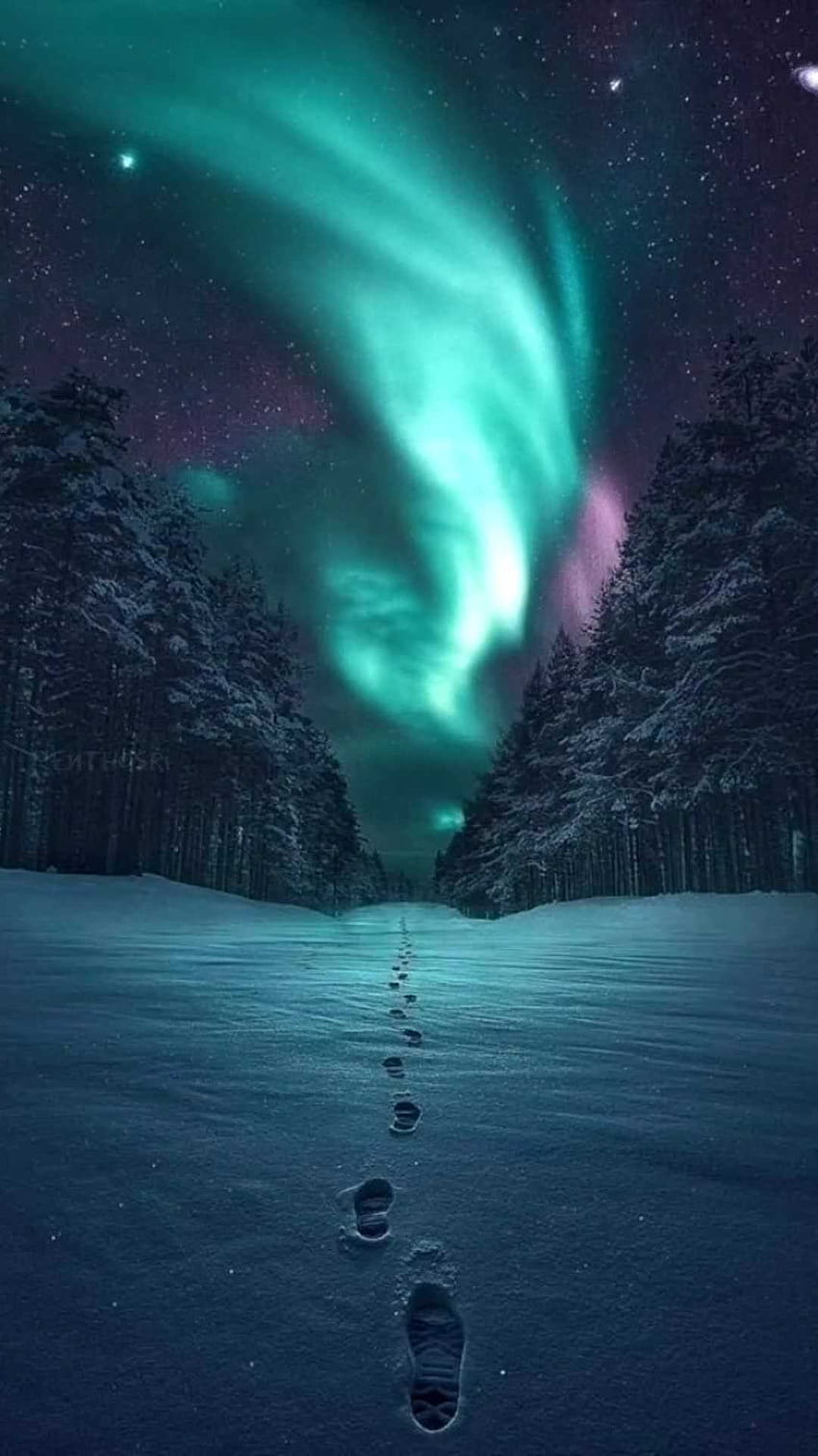 northern lights android HD phone wallpaper