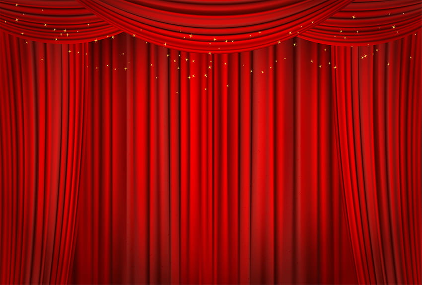 Tirai Latar Belakang Merah, tirai merah Wallpaper HD