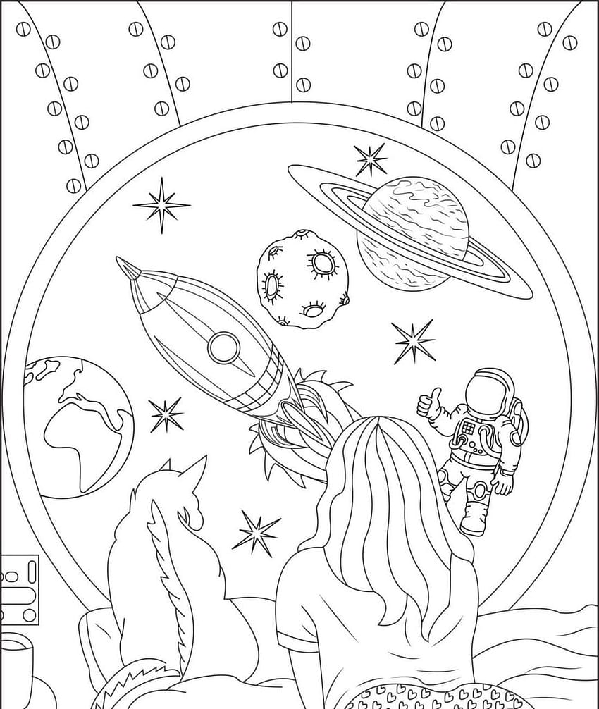 Aesthetics Coloring Page HD phone wallpaper