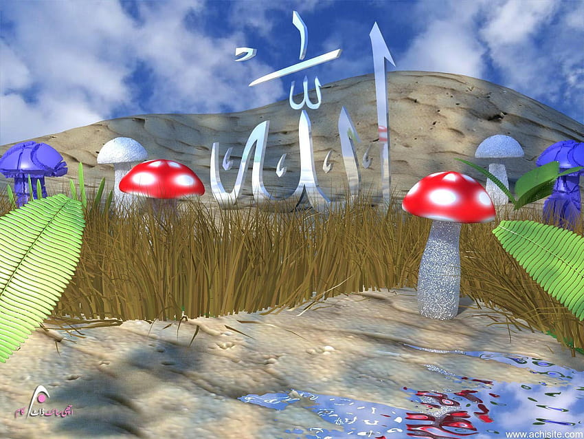 D Names, allah muhammad 3d HD wallpaper