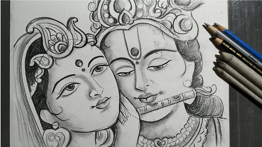 Krishna Drawing by Uma Manikandan | Saatchi Art-saigonsouth.com.vn