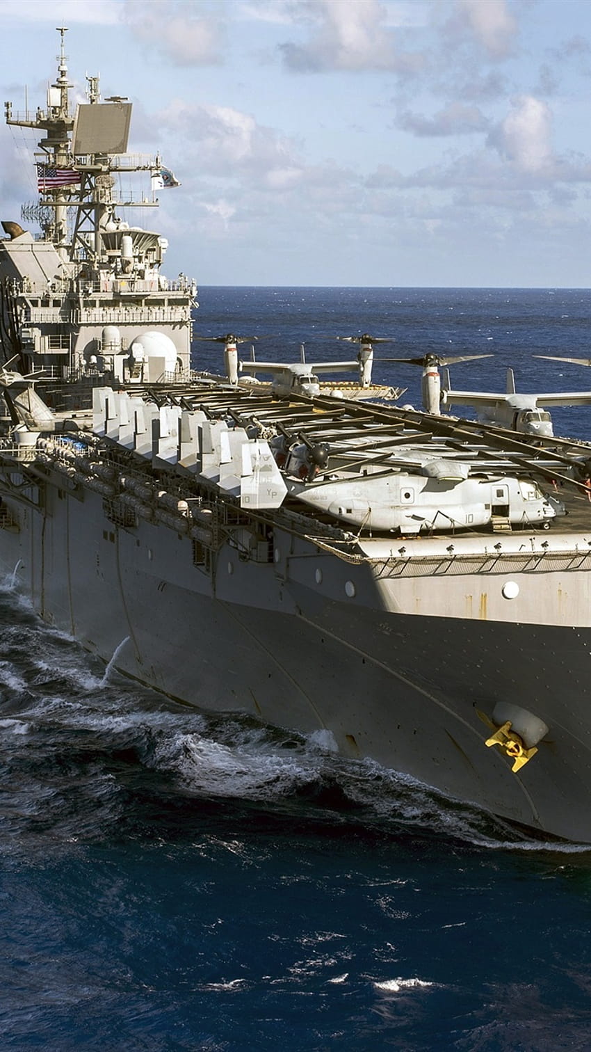 Amphibious assault ship, Navy 2880x1800 , assault carrier HD phone wallpaper