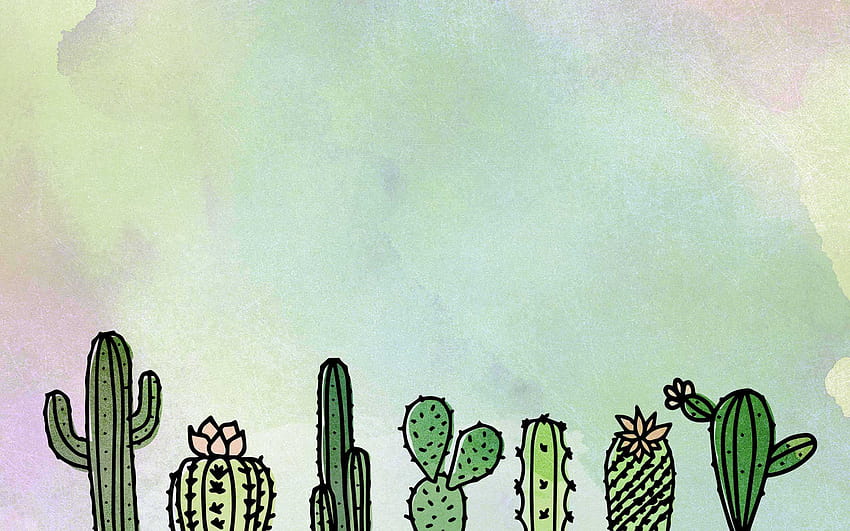 Cactus on Dog, cacto estético papel de parede HD