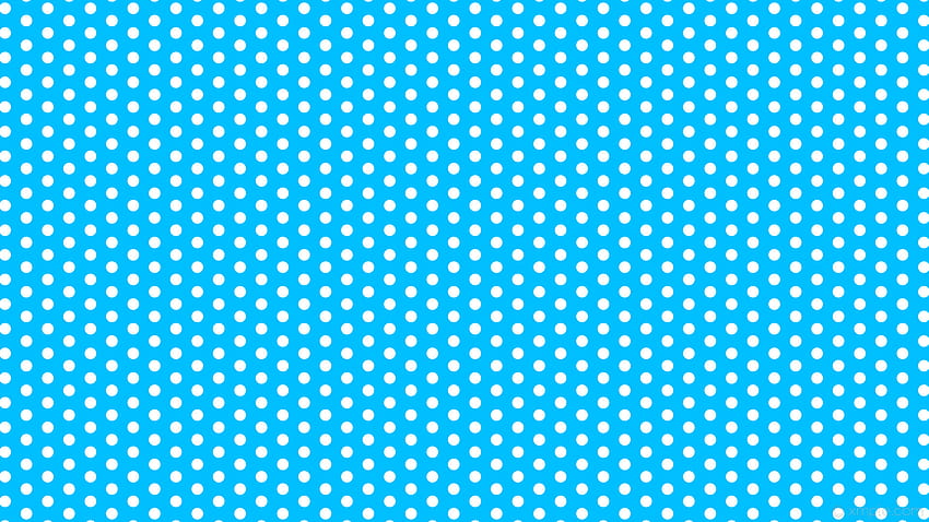 17 Blauer Polka Dot, weiße Punkte HD-Hintergrundbild