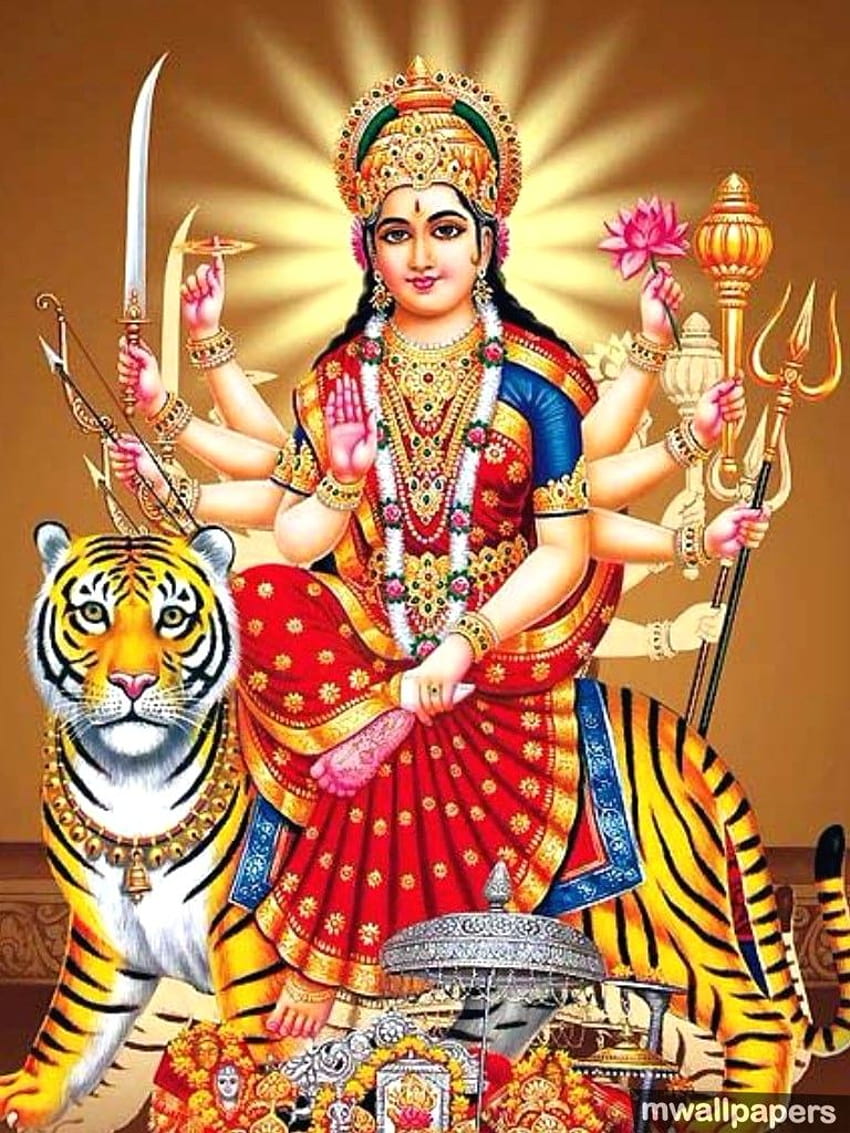 3 Maa Durga Devi y bhavani devi fondo de pantalla del teléfono