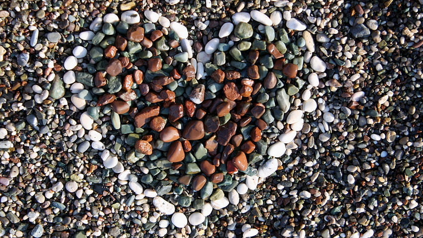 : sea, rock, heart, stones, gravel, asphalt, material, shape, soil, produce, flooring, pebble 1920x1080, rock hearts HD wallpaper