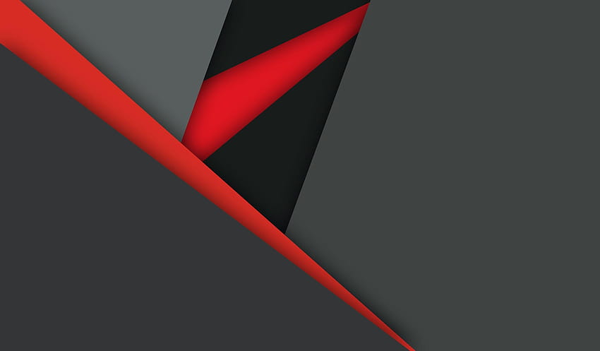 マテリアル デザイン ダーク レッド ブラック、抽象、赤と黒 高画質の壁紙