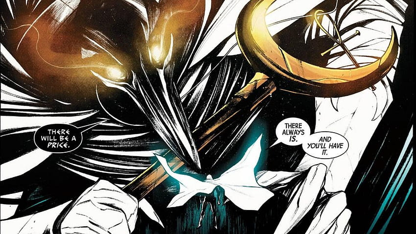 Marc Spector begs for Khonshu's help in Moon Knight after betraying the Moon God HD wallpaper