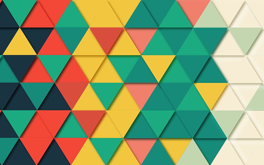 Triangular Shapes HD wallpaper
