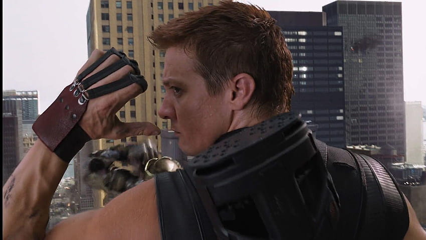 MCU  The Direct on Instagram A new image from behind the scenes of  Hawkeye reveals the Ronin tattoo that JeremyRenners Clint Barton will  be sporting in the MCU