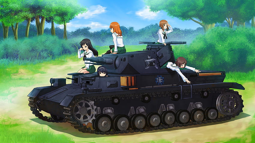 Girls und Panzer Penuh dan Latar Belakang Wallpaper HD