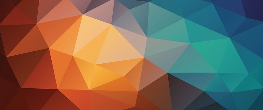 Warna-warni geometris, abstrak, segitiga, warna-warni, pola warna-warni segitiga Wallpaper HD