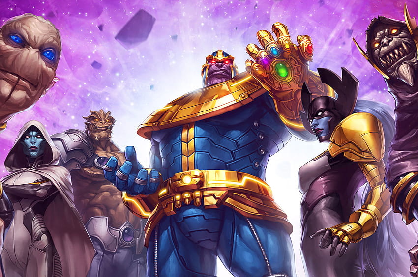 2560x1700 Thanos And His Team Marvel Contest Of Champions Chromebook Pixel , Backgrounds, and, marvel team HD wallpaper