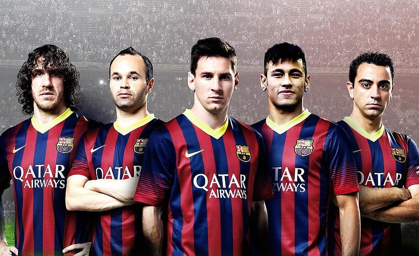 Puyol, messi iniesta xavi HD wallpaper | Pxfuel