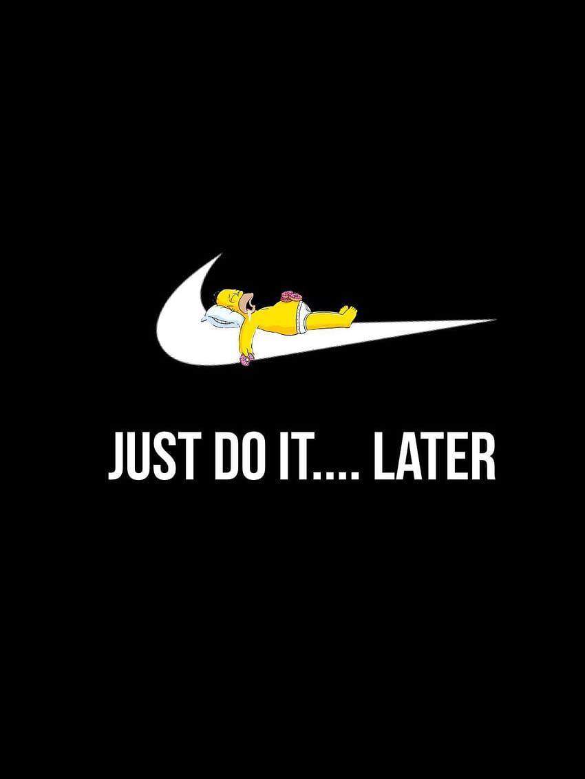 Funny iPhone, just do it tomorrow HD phone wallpaper