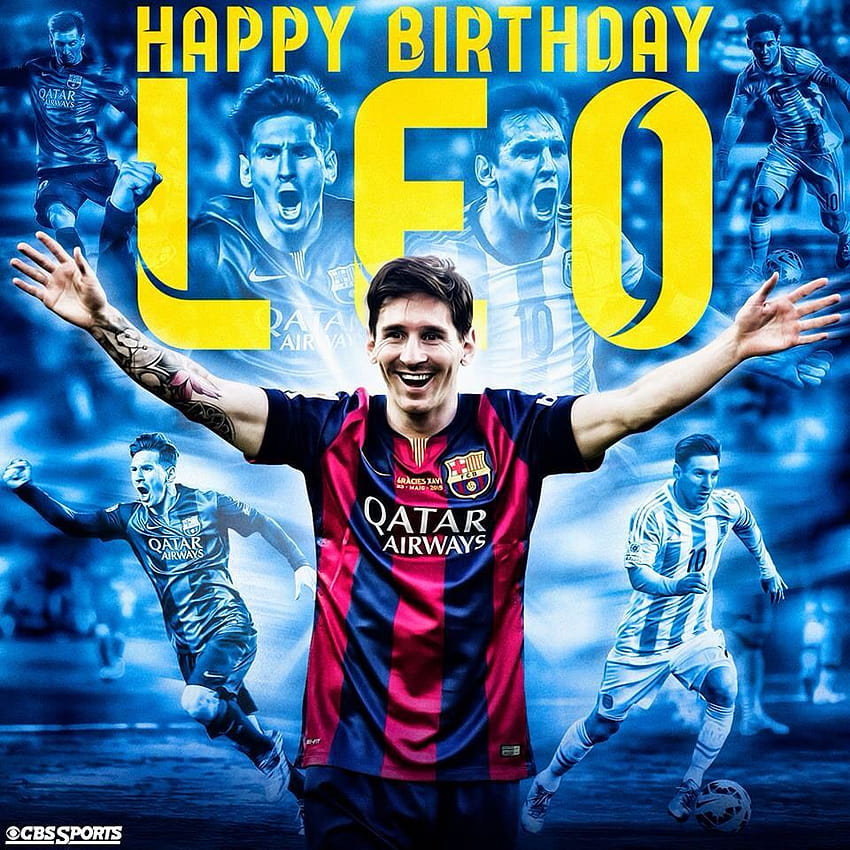 We love Messi! HAPPY BIRTAY LEO MESSI! ❤️, messi birtay HD phone wallpaper