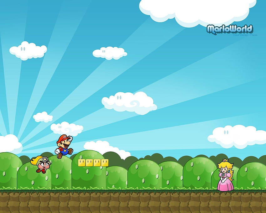 : เกมส์ Super Mario Bros. , Fondo De วอลล์เปเปอร์ HD