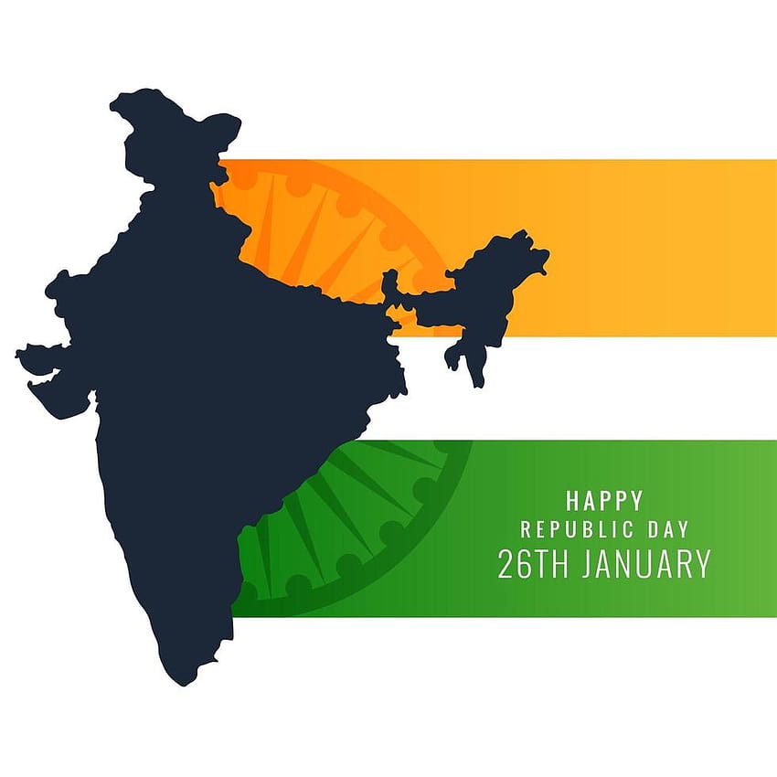 Republic of India Map made by Indian Flag design, indian map vector HD phone wallpaper
