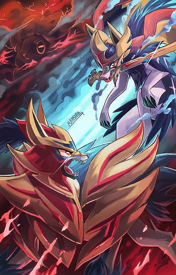 Zamazenta smogon, zacian pokemon HD wallpaper