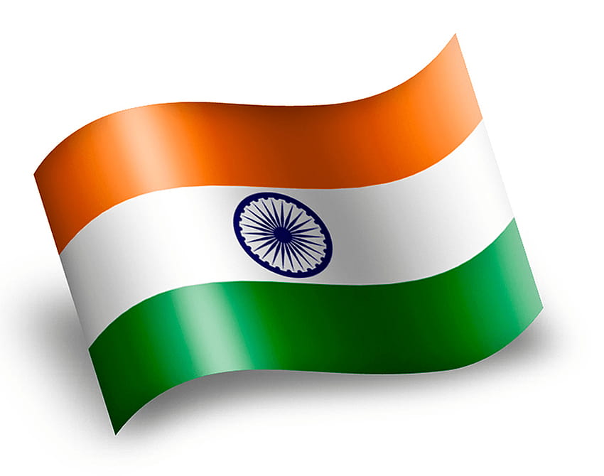Индийски флаг 3D, индийски национален флаг 3d HD тапет