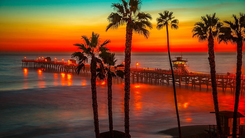 Los Angeles Ultra, tramonto di Los Angeles Sfondo HD