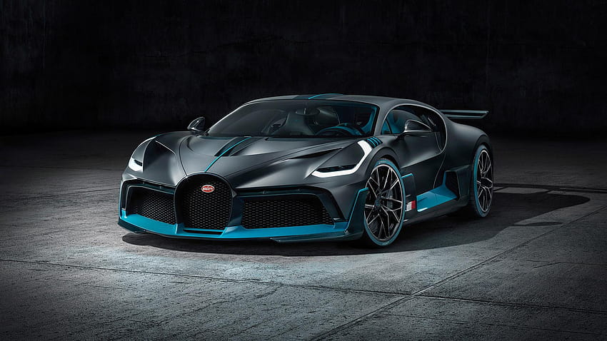 2019 Bugatti Divo &, bugatti la voiture noire 高画質の壁紙