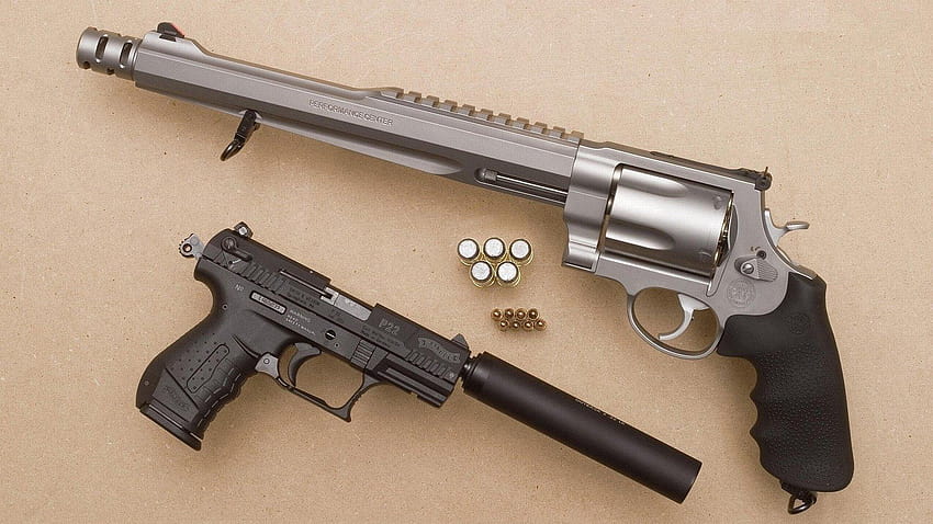 9 Smith & Wesson 500 Magnum Revolver HD wallpaper