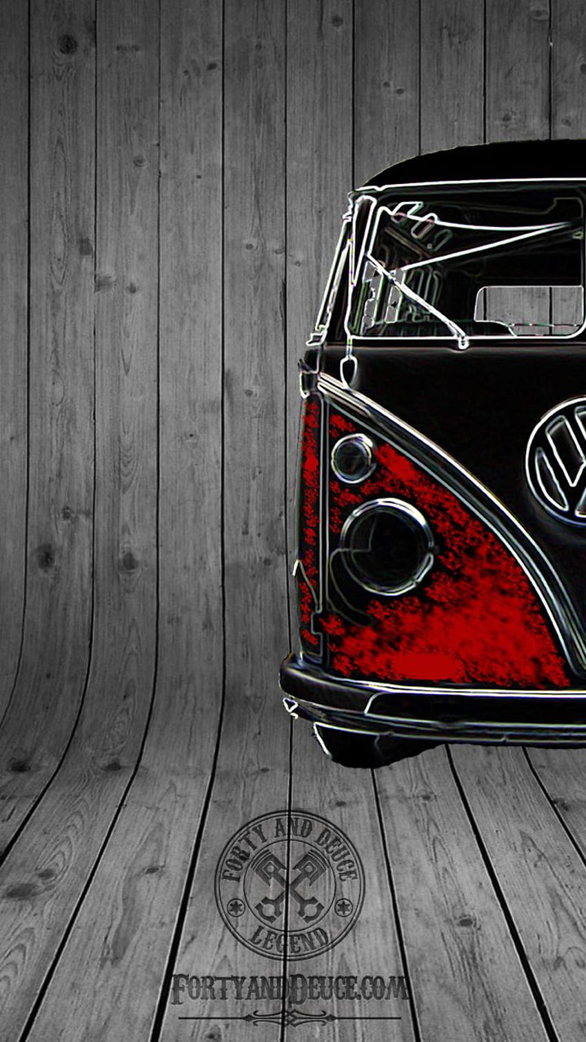 VW Volkswagon Vdub Samba Camper Kombi Half Car, vw iphone Papel de parede de celular HD