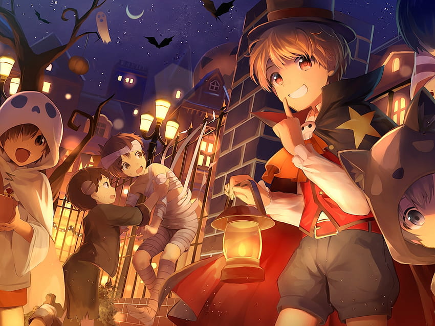 Halloween, Fun, Party, Anime, , Background, B6a04a HD wallpaper ...