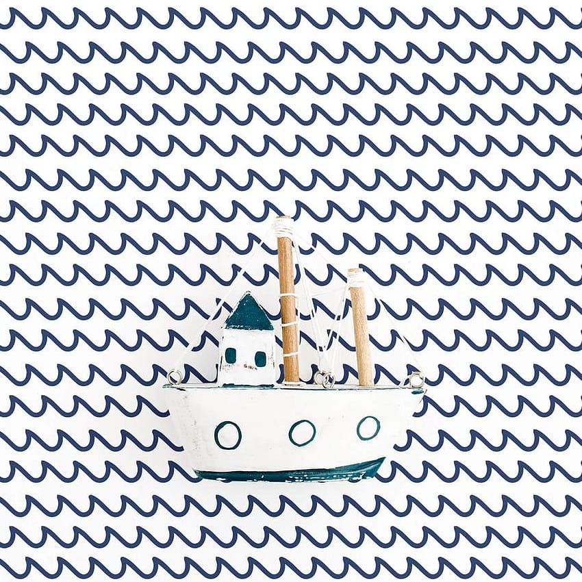 Nautical design with waves by Livettes, boys with waves HD phone wallpaper