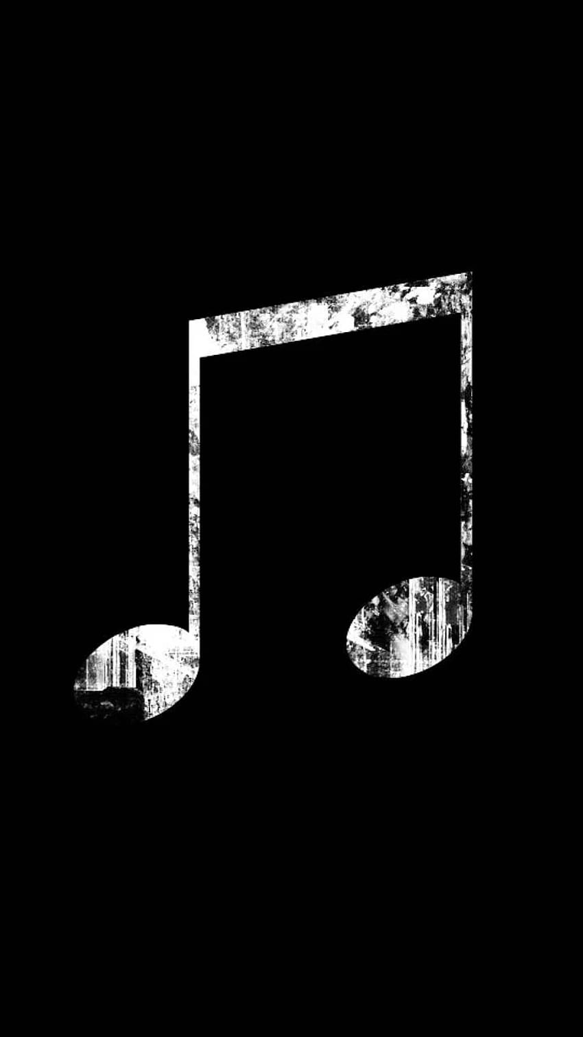 music note by turtlesings75, black and white music HD phone wallpaper