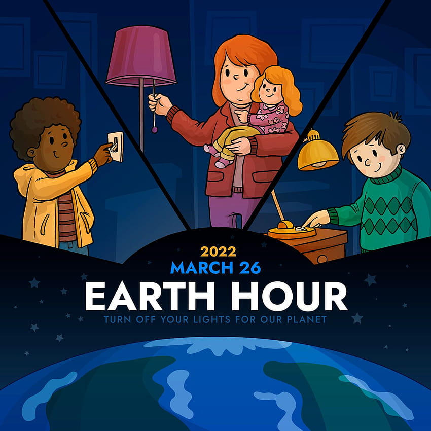 2022년 Earth Hour 아이디어 16가지, Earth Hour 2022 HD 전화 배경 화면