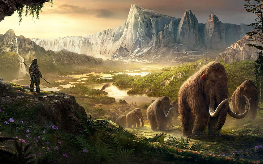 Takkar Mammoths Far Cry Primal, farcry HD тапет
