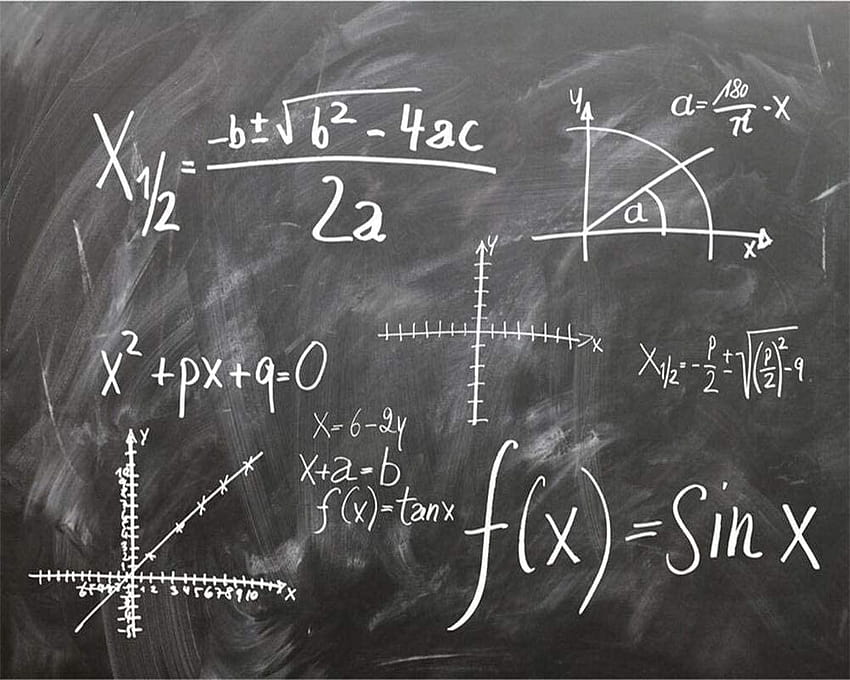 Mbwlkj Niestandardowa formuła matematyczna Rysunek kredą Tła do telewizora Ściana Salon Sypialnia Tła Studium 3D Tapeta HD