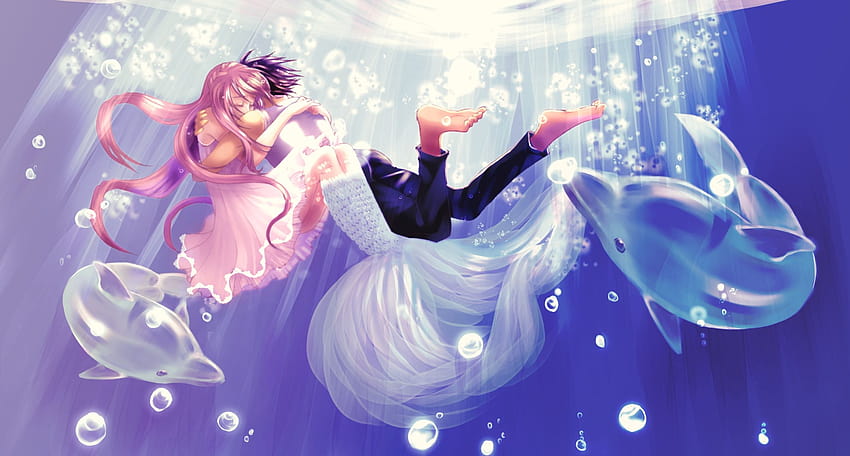 Cute swimming mermaid vector design. Anime girl - Stock Illustration  [53198835] - PIXTA