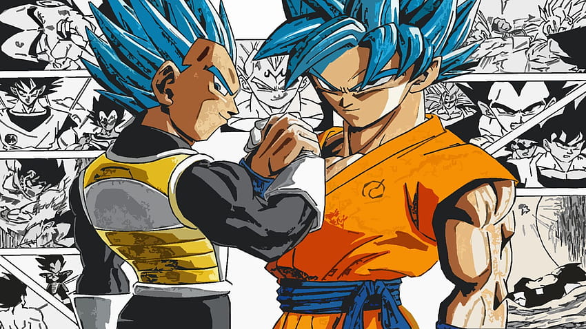 Goku And Vegeta, goku black vs vegeta HD wallpaper