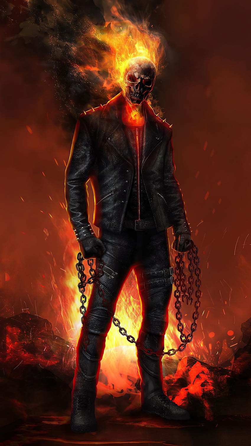 Nicholas Kohl ใน Ghost Rider ในปี 2021 วอลล์เปเปอร์โทรศัพท์ HD