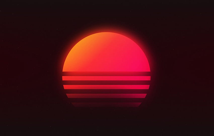 The sun, Music, Star, Background, Neon, 80's, Synth, Retrowave, Synthwave, New Retro Wave, Futuresynth, Sintav, Retrouve, Outrun , section рендеринг, retrowave red papel de parede HD