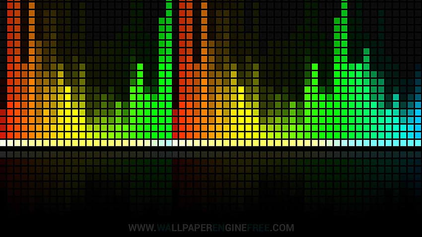 Rainbow Visualizer Engine personalizable, visualizador de música fondo de pantalla